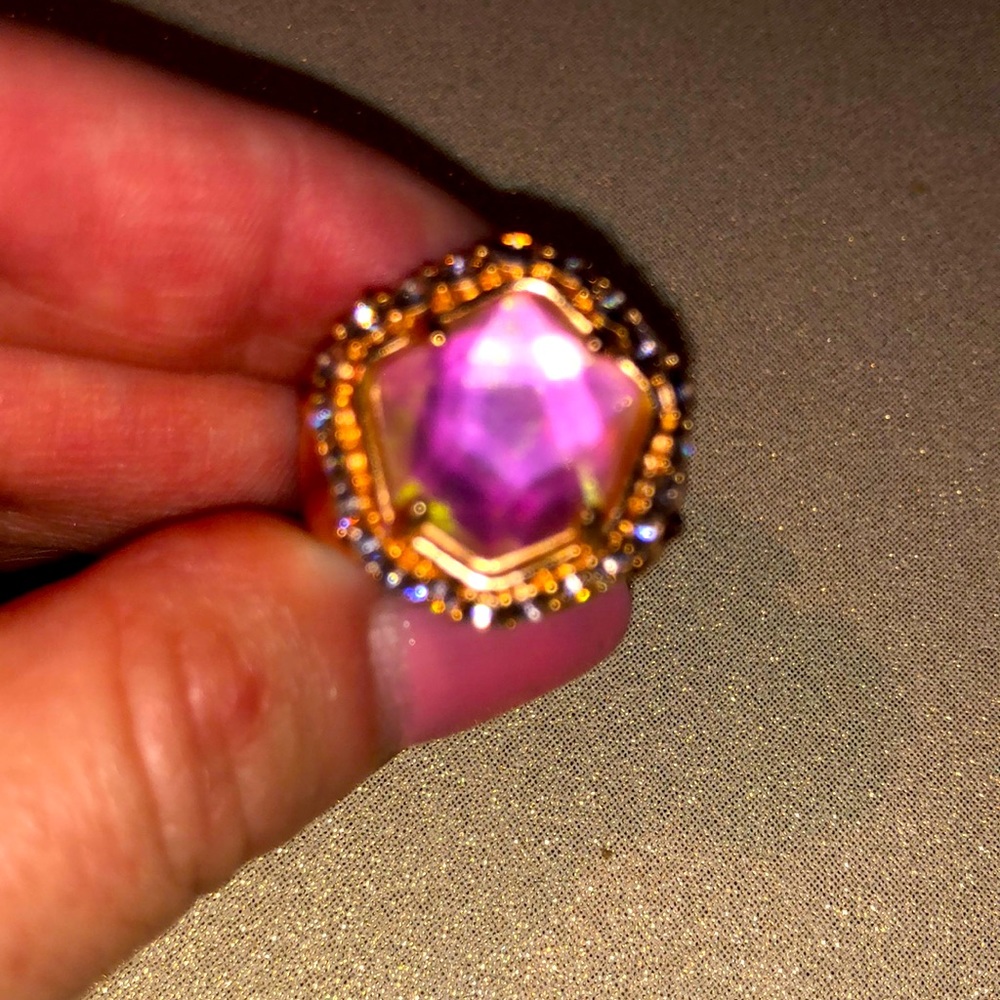 Rose gold KS cocktail ring size 5